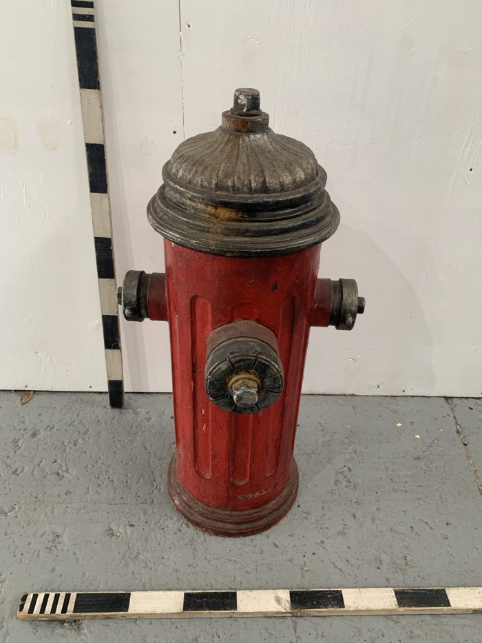 US city fire hydrant - black & red