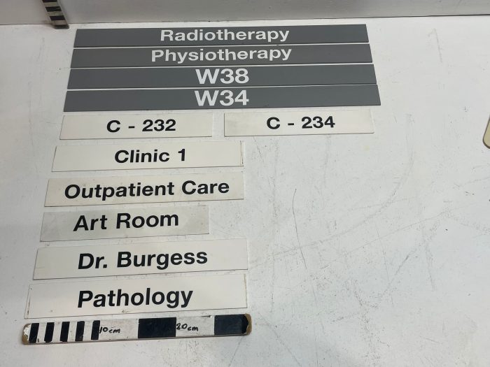 Assorted Hospital and Medical Signs