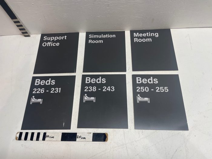 Set of Hospital Signs