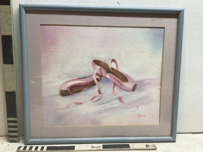 Painting of ballet shoes
