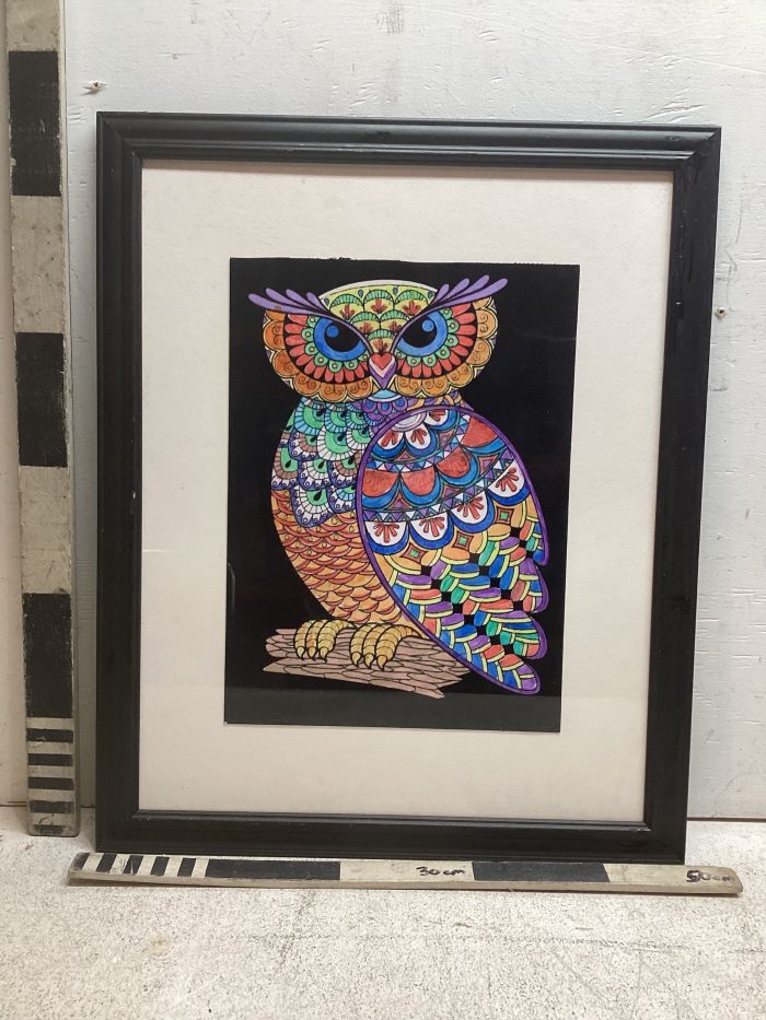 Children's colouring work