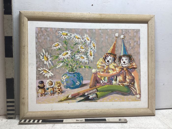 Painting of clowns