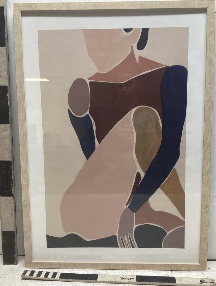 Abstract painting of woman
