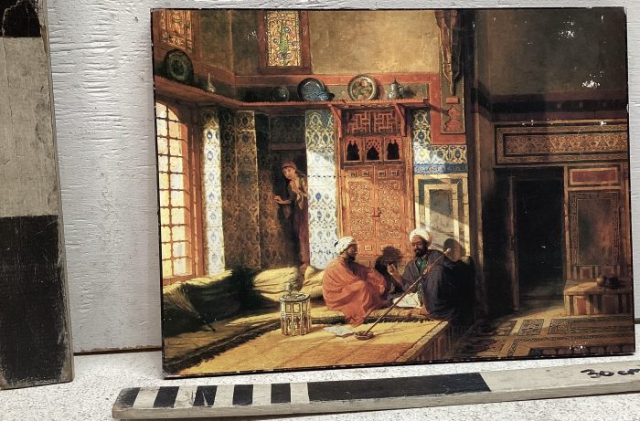 Painting of Arabic living room
