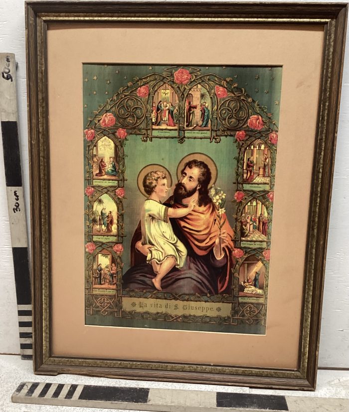 Painting of Joseph and Baby Jesus