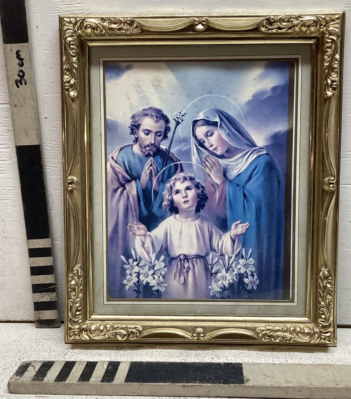 Painting of Baby Jesus, Mary and Joseph
