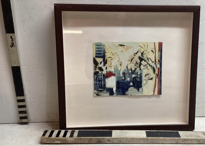Landscape painting/collage