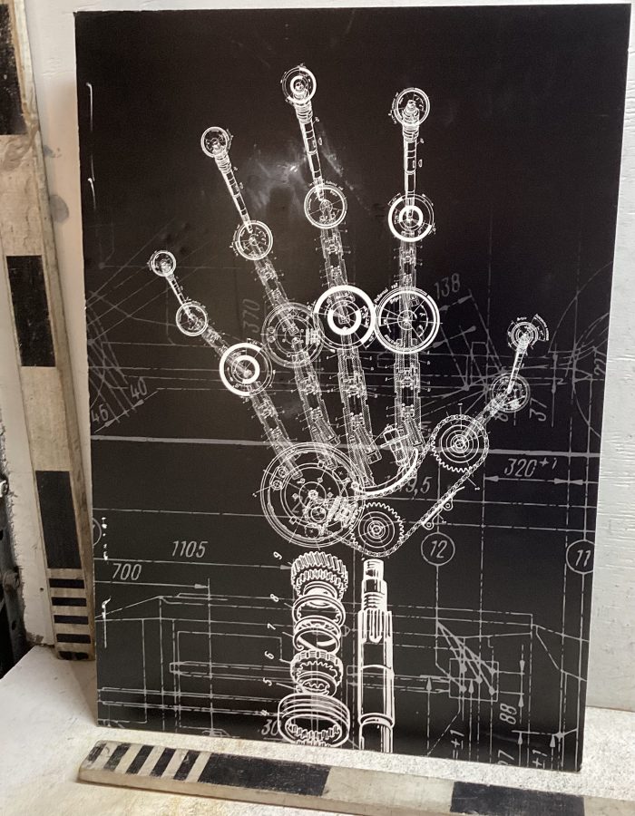 Robotic hand print