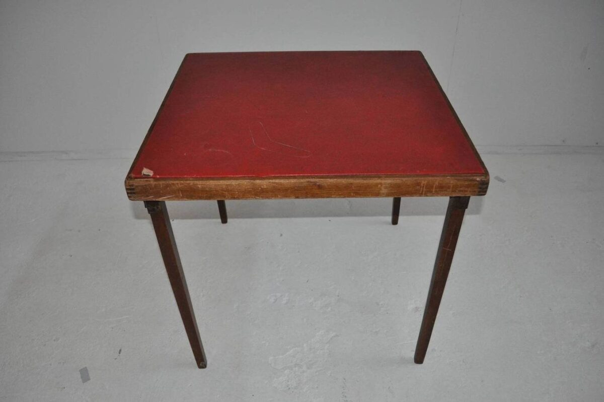 Wooden fold up card table PropCo