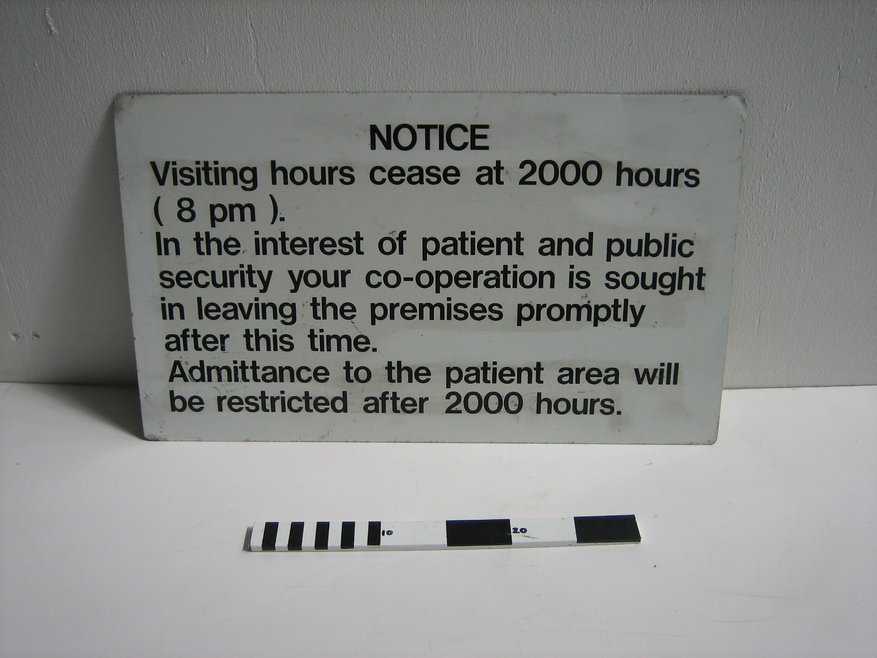 hospital-sign-visiting-hours-sign-propco