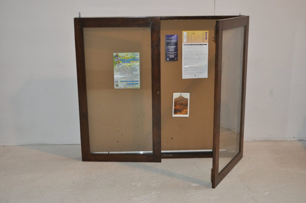 Glass front enclosed notice board PropCo